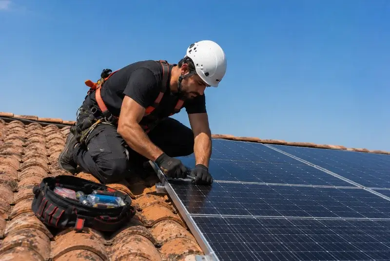 Maintenance et monitoring de panneaux solaires à Fessy