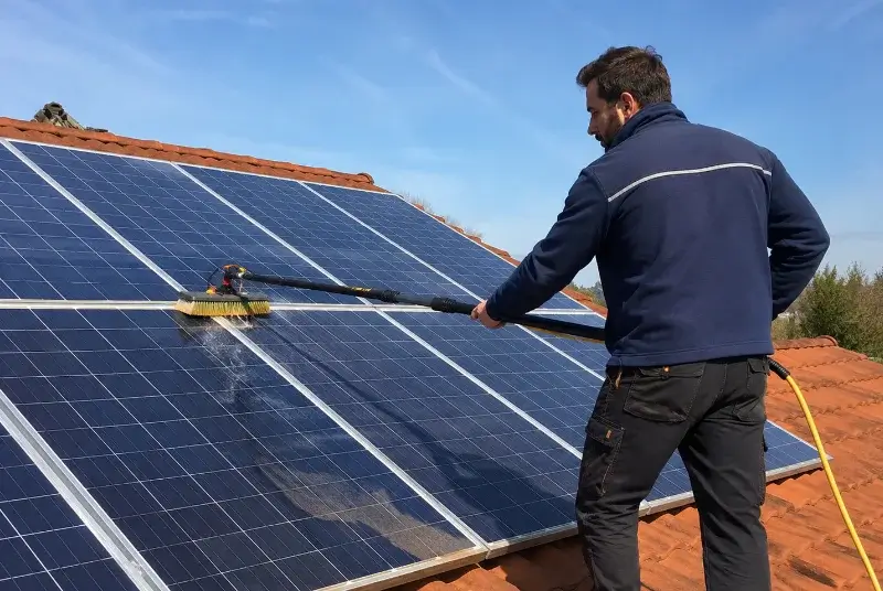 Nettoyage et entretien de panneaux solaires à Fessy